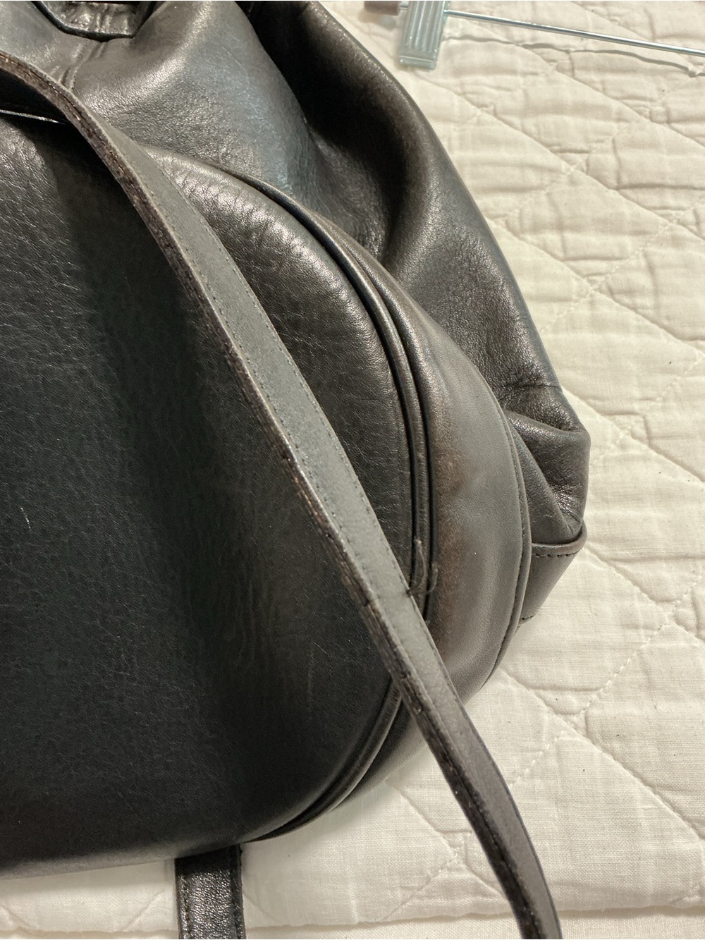 Vintage coach bucket bag in black - Picture 7 of 10